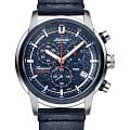 Atlantic Atlantic 87461.47.51  87461.47.51 кварцевые мужские часы  синий циферблат, браслет кожаный — вид спереди